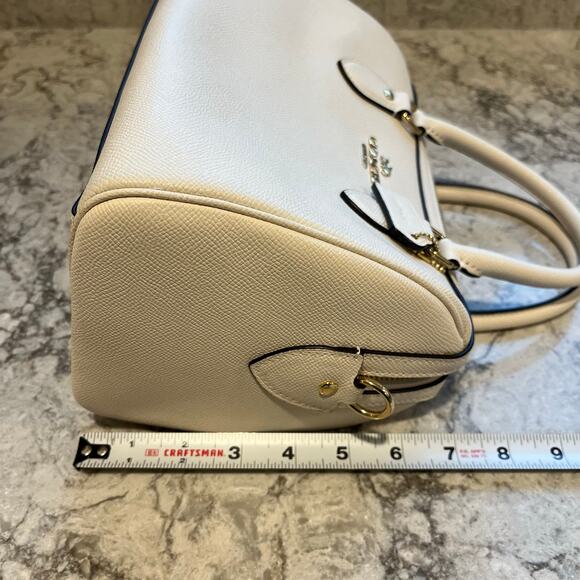 COACH Rowan Satchel Handbag Cream - Picture 12 of 13